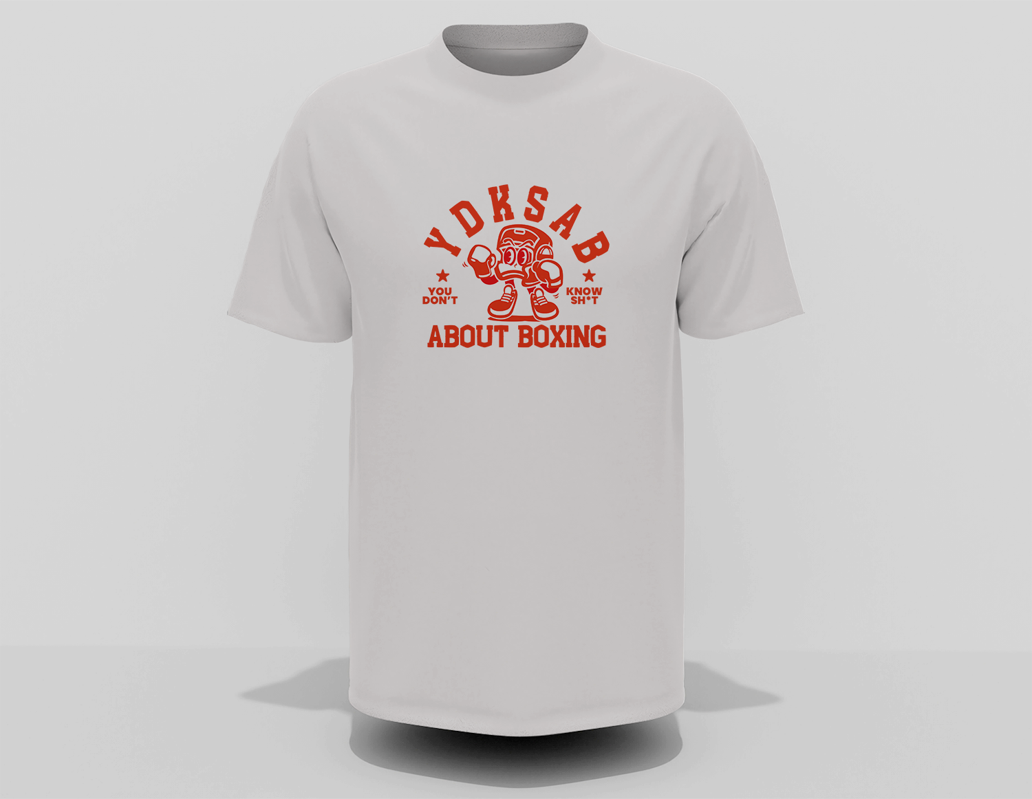 YDKSAB "About Boxing" Graphic Tee – Throw in the Towel White