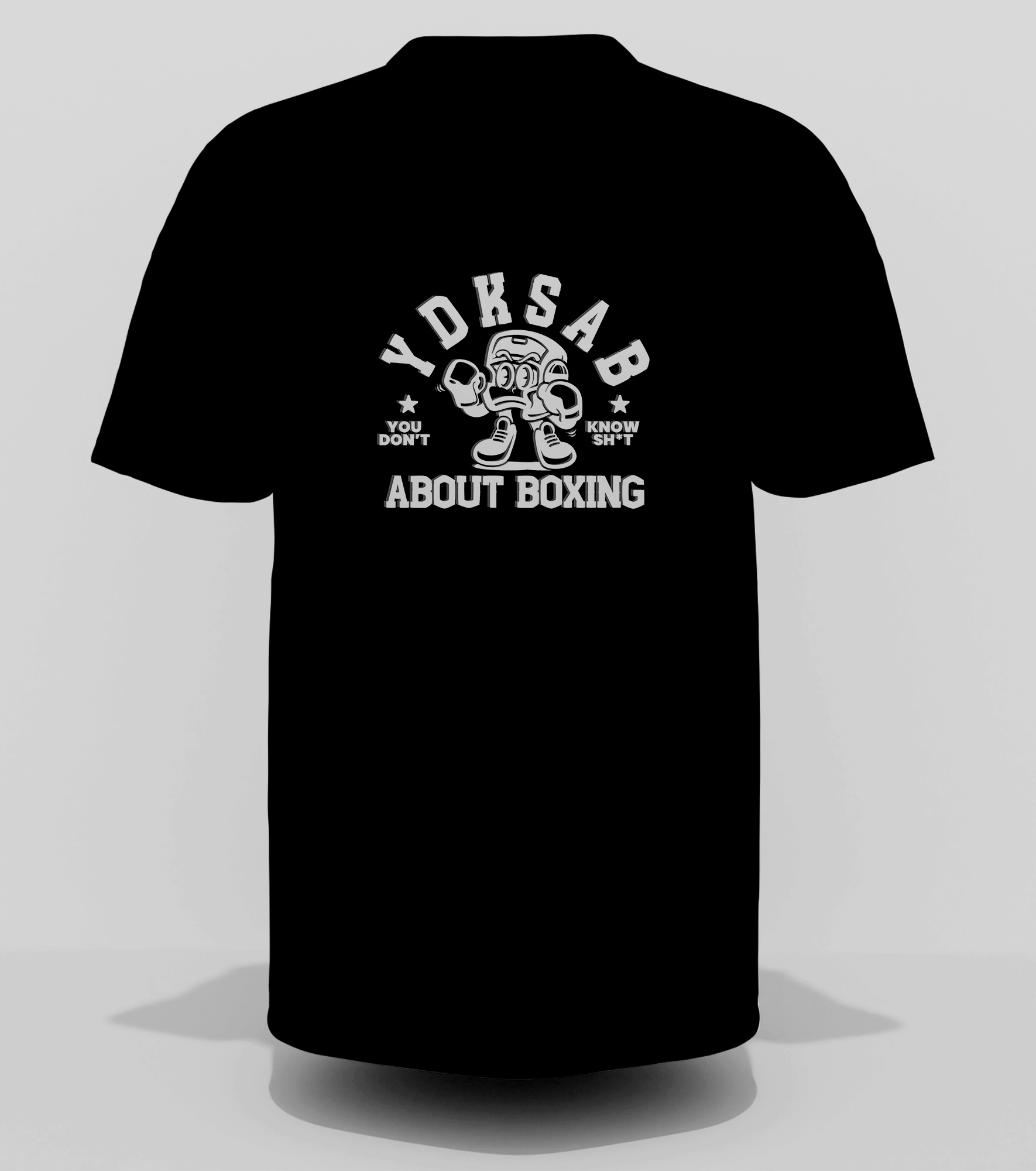 YDKSAB "About Boxing" Graphic Tee – Black Eye White/ Black